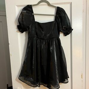 Elegant Black Mini Dress